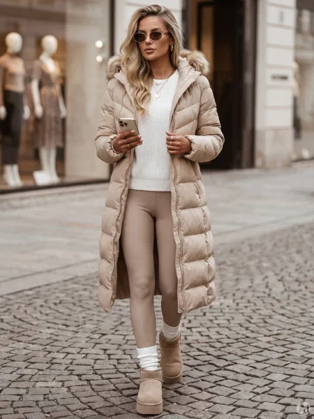 Płaszcz zimowy LUXWARM Dstreet beżowy