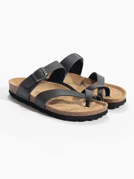 Bayton Flip-flops Triade gri metalic negru