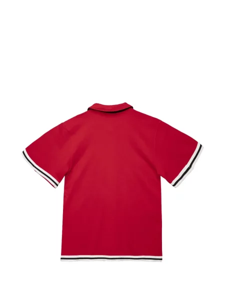 Tricou polo Mitchell & Ness din material terry roșu
