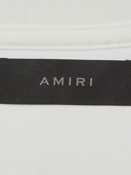 Tricou Amiri cu imagine alb