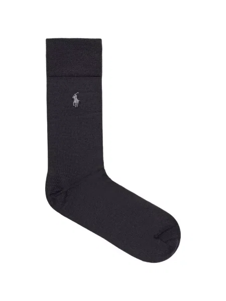 Șosete Polo Ralph Lauren cu broderie gri