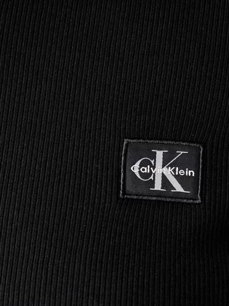 Calvin Klein Jeans блуза с дълги ръкави дамска от с черно
