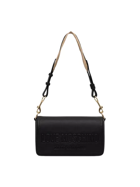 Love Moschino torebka z imitacji skóry czarna