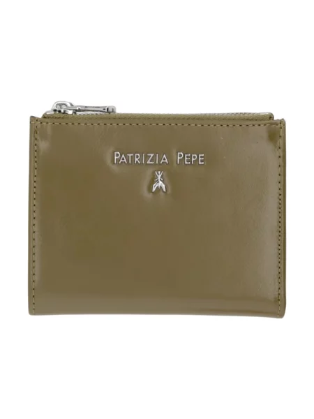 Patrizia Pepe portfel skórzany zielony