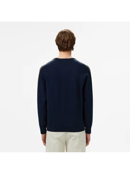 Lacoste Sweter Regular Fit granatowy