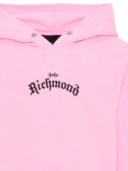 Bluza z kapturem dziecięca John Richmond różowa