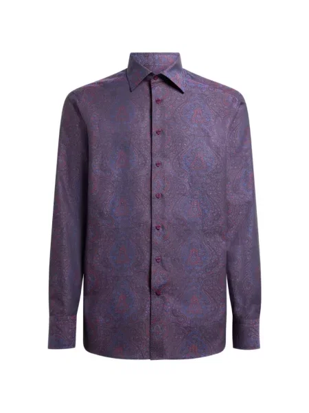 Cămașă Etro din jacard violet