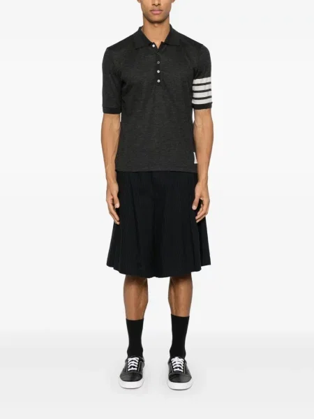 Polo Thom Browne de lână gri