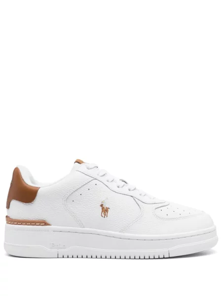 Haftowane polo Polo Ralph Lauren klasyczne w pepitkę czarne