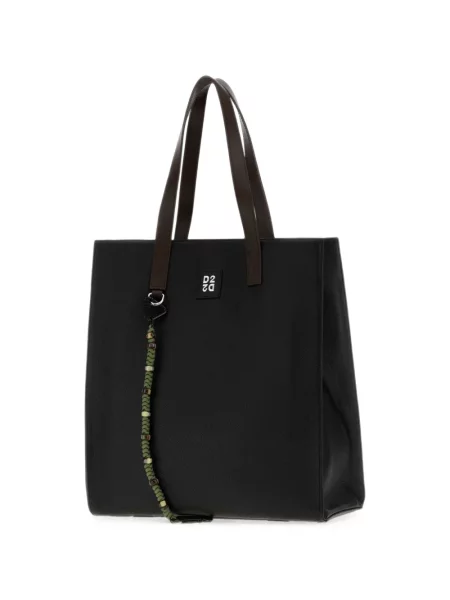 Remenčić torba Dsquared2 upletena s autogramom crna