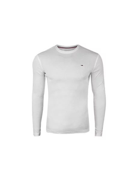 Tricou mânecă lungă Tommy Hilfiger alb