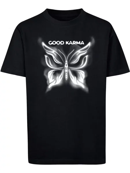 Chlapecké tričko Good Karma Butterfly černé bílé