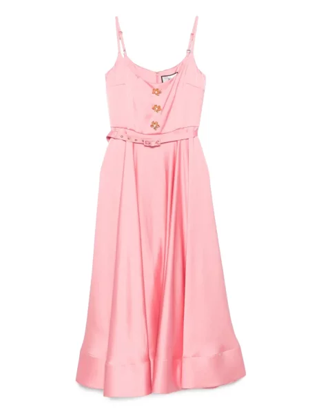 Rochie midi Nissa până la genunchi de costum roz