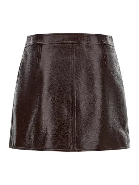 Spódnica mini Courreges brązowa
