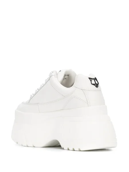 Sneakerși Naked Wolfe cu platformă alb
