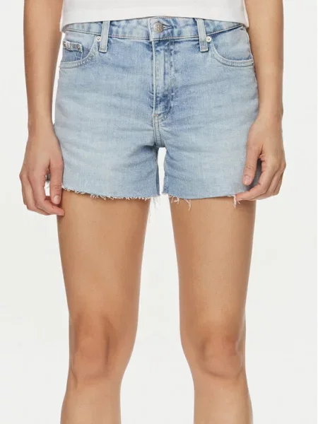 Τζιν σορτσάκια Calvin Klein Jeans μπλε