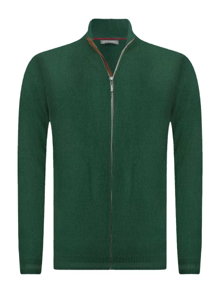 Jacey Quinn Geacă tricotată închis verde