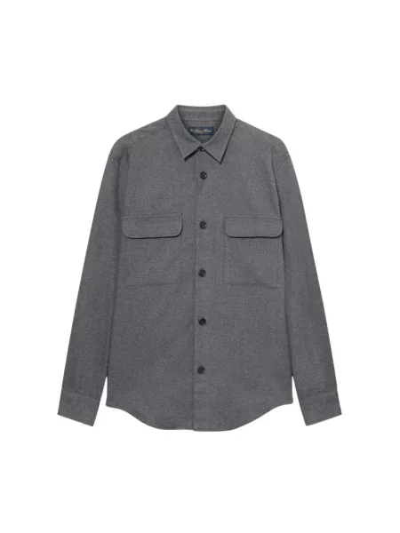 Koszula Brooks Brothers flanelowa szara