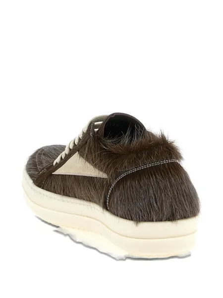 Sneakers Rick Owens με κορδόνια με δαντέλα καφέ