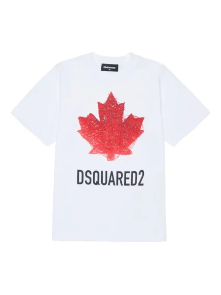 Koszulka dziecięca Dsquared2 biała