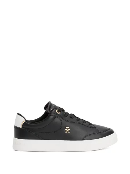Sneakerși Tommy Hilfiger cu autograf negru