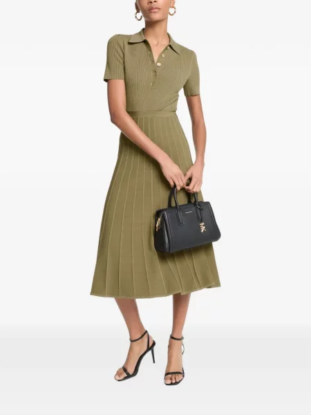 Rochie midi Michael Kors tricotate verde