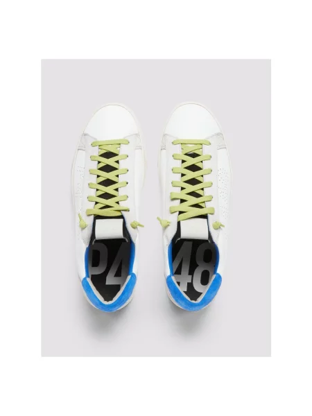 Sneakersy P448 zamszowe białe
