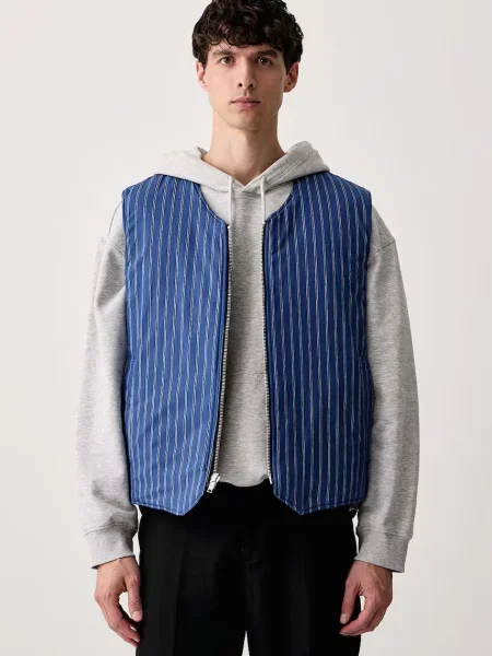 MSGM vestă reversibilă pentru bărbați albastru