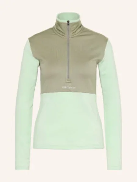 Ortovox Fleecový Svetr Fleece Light Neck mátová / khaki