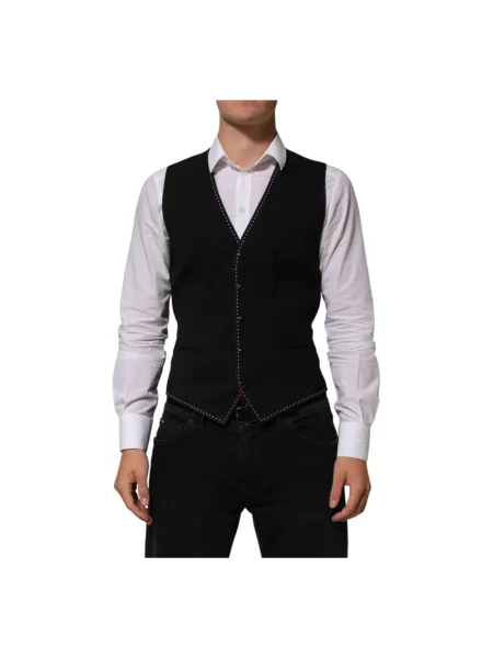 Kamizelka Dolce And Gabbana wełniana czarna