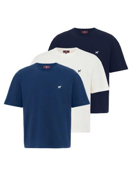 Williot Tričko marine modrá / námořnická modř bílá