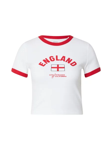 LEVI'S ® Tricou England Ringer Tee roșu alb