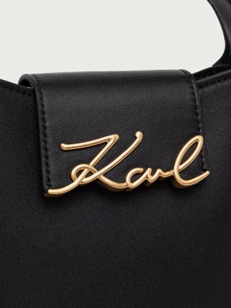 Кожаная сумка через плечо Karl Lagerfeld