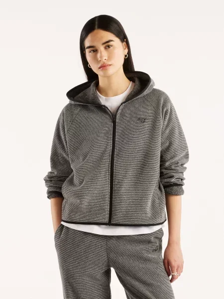Флисовый свитер New Balance черный