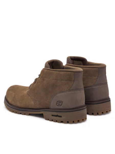 Kotníková obuv Skechers hnědé