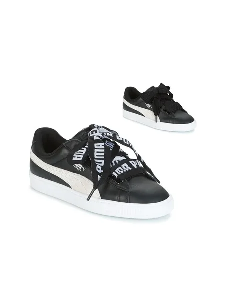 Pantofi Puma cu motiv cu inimi negru