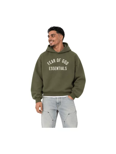 Bluza z kapturem Fear Of God z kapturem zielona