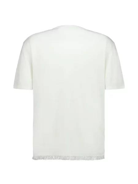 Tricou Alanui cu franjuri alb