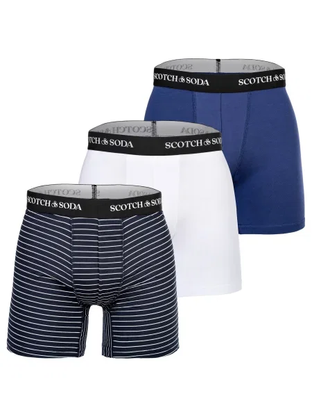 SCOTCH & SODA Boxeralsók kék / tengerészkék / fekete fehér