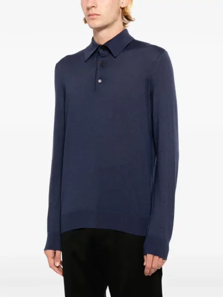 Tricou polo Zegna albastru