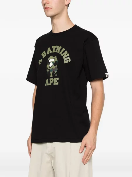 Μπλούζα A Bathing Ape® με σχέδιο παραλλαγής μαύρο