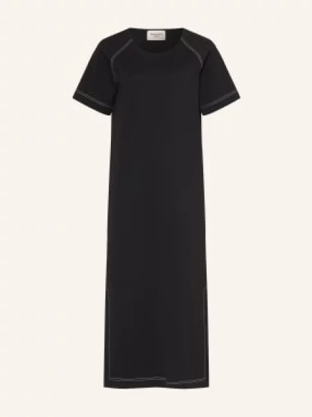 Weekend Max Mara Sukienka Dżersejowa Oscuri schwarz biała