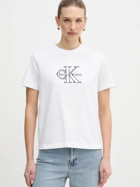 Calvin Klein Jeans tričko bílé