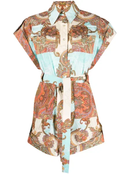 Salopetă Forte Dei Marmi Couture din jacard albastru