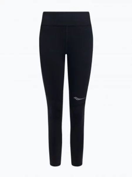Legginsy do biegania Saucony Fortify Crop black czarne