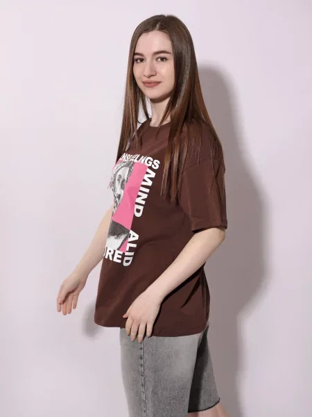 Футболка Andin коричневая