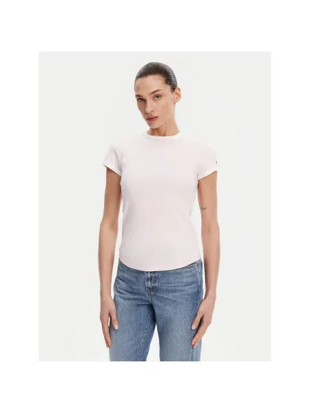 Tommy Hilfiger T-Shirt Slim Fit ροζ