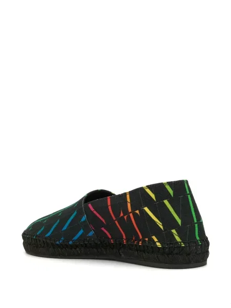 Espadrilky Valentino Garavani s potiskem černé