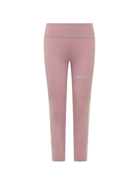 Leggings Palm Angels cu dungi cu imagine roz