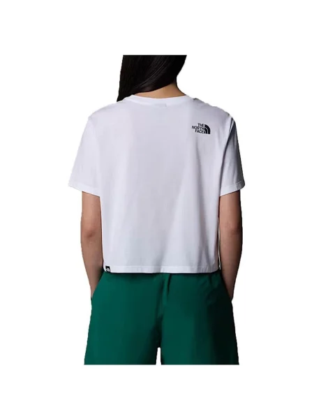 Tričko The North Face orezané biela